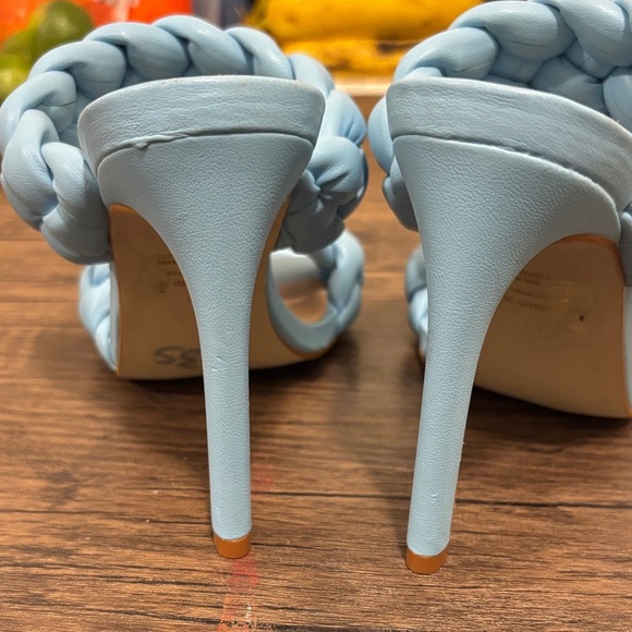 Steve Madden Light Blue Braided Sandals - Picture 2 of 5